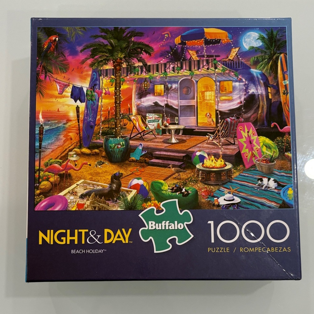 Sunset Beach Puzzle - Vibrant Colors